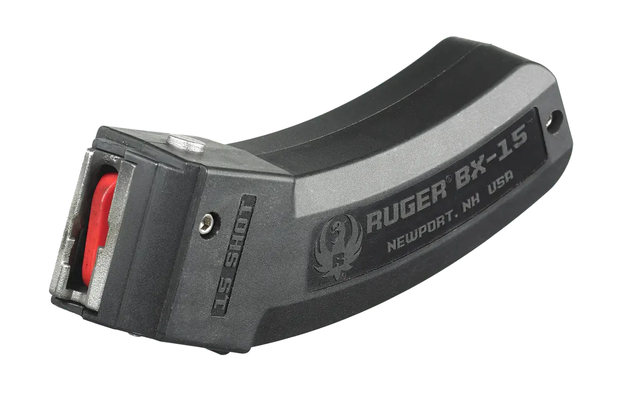 Ruger 90463 BX-15 15rd Magazine Fits Ruger 10/22/SR/American Rimfire/ 77/Charger 22LR BX-15 Black