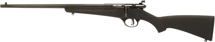 Savage Arms 13843 Rascal Youth 22 LR 1rd 16.13" Matte Black Sporter Barrel, Matte Black Carbon Steel Receiver, Black Fixed Synthetic Stock, Left Hand