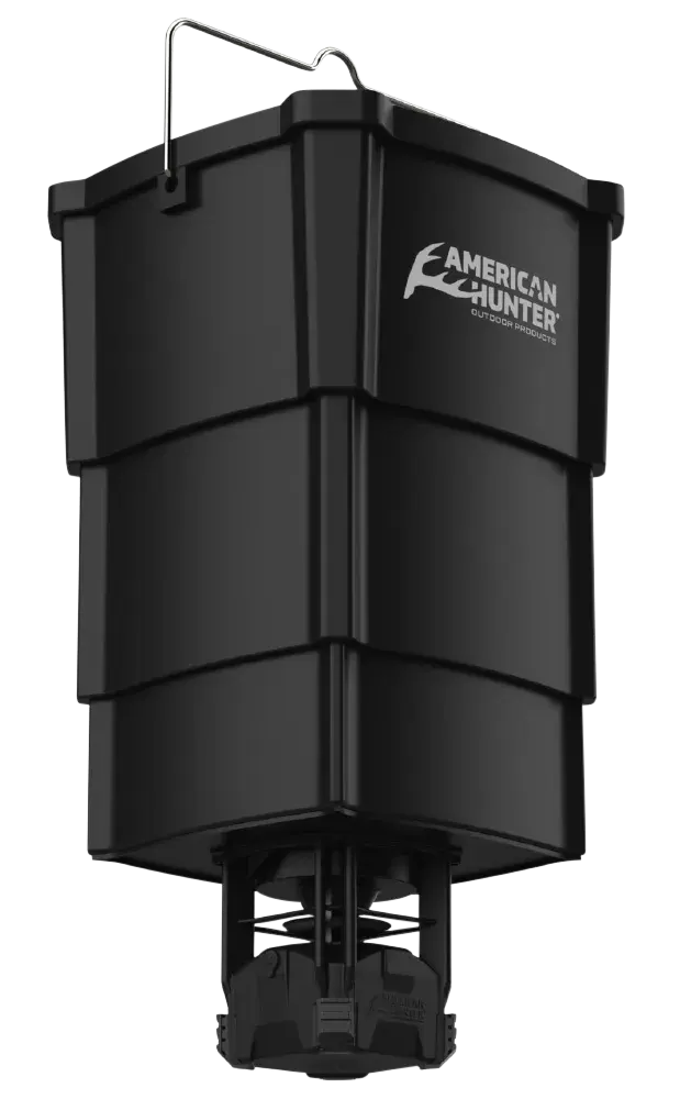 American Hunter AHNFECON Nesting Hopper w/Econ Feeder Kit Collapsible 16 Programs 1-30 Seconds Duration 5 Gallon Capacity Black