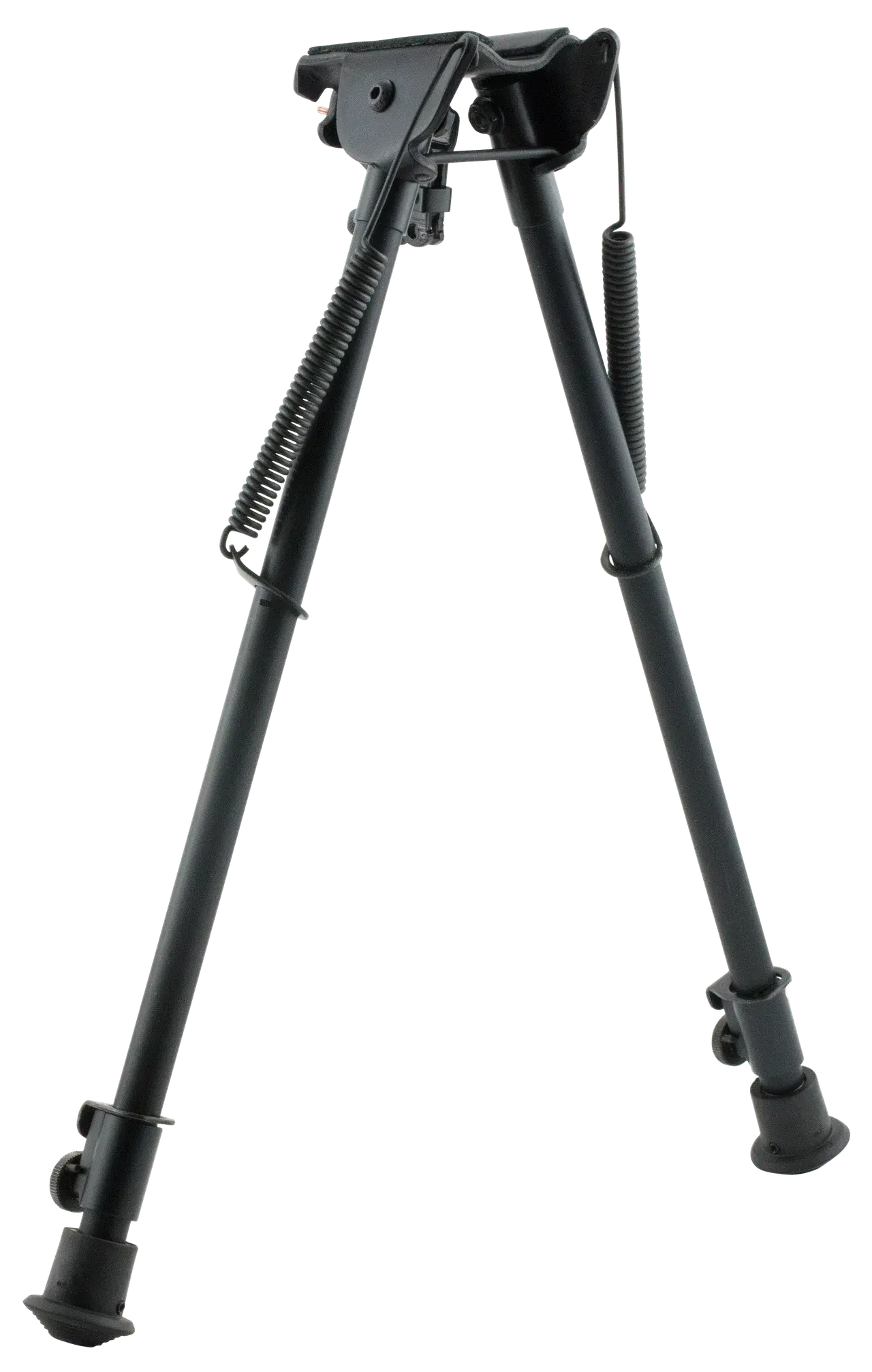 Harris Bipods H1A2 Non-Swivel H Swivel Stud, 13.50-23" Black Steel/Aluminum, Rubber Feet