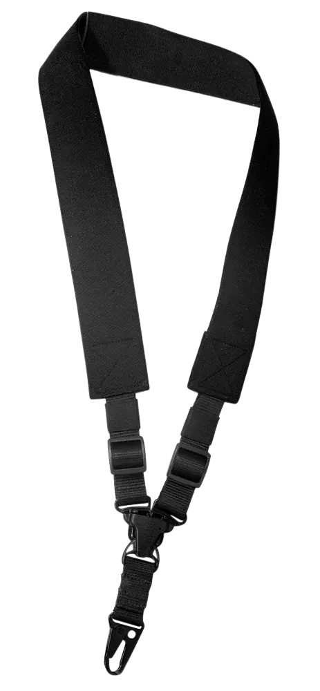 Outdoor Connection SPT128200 A-Tac Sling Black Elastic Webbing Single-Point Rifle Shotgun