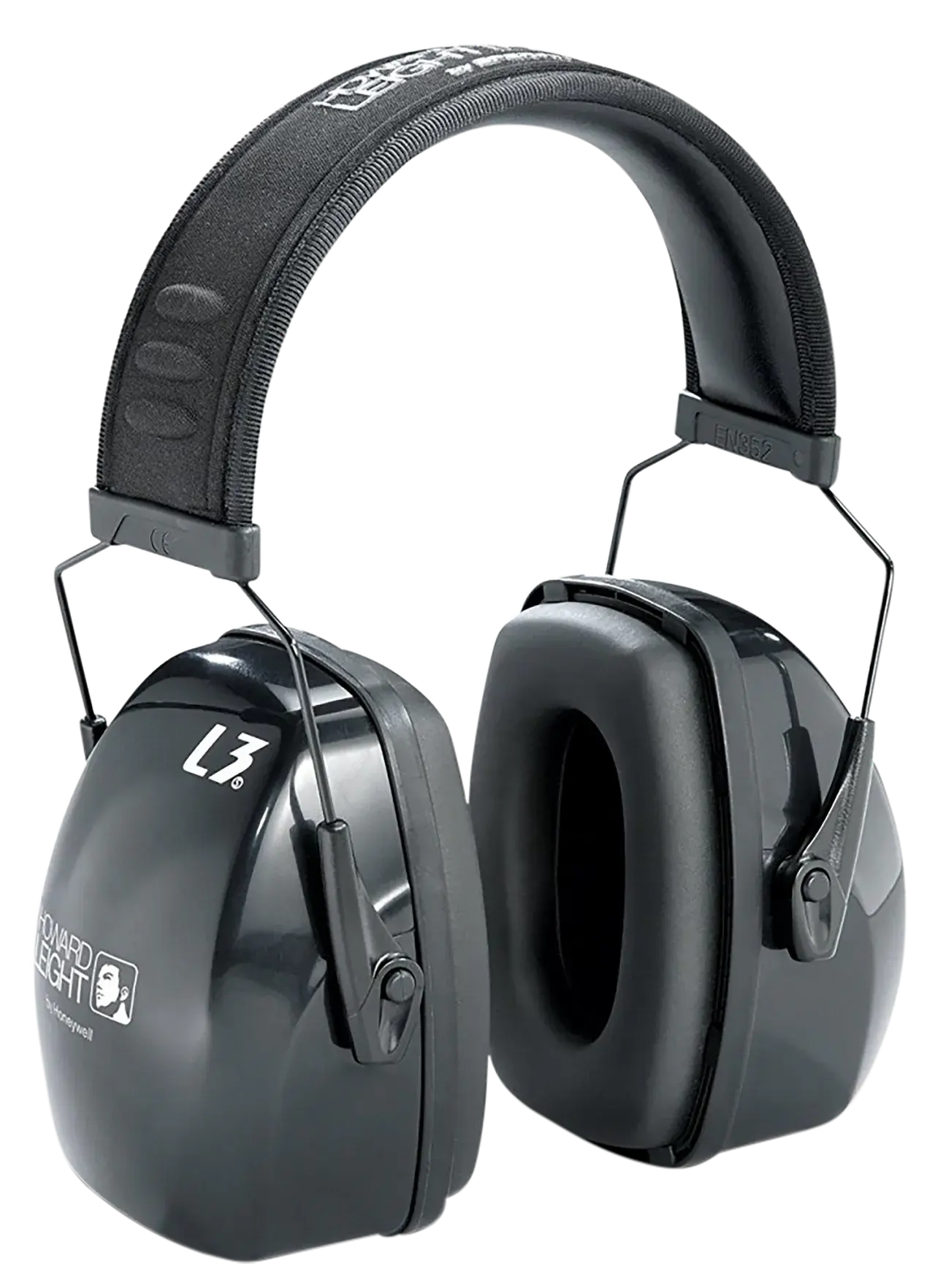 Howard Leight R03318 Leightning L3 Passive Muff 30 dB Over the Head Black Adult 1 Pair