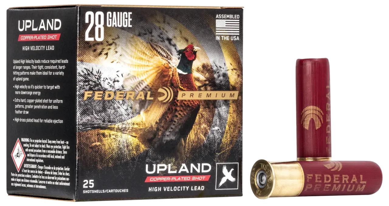Federal P2836 Premium Wing-Shok High Velocity 28Gauge 2.75" 3/4oz 6Shot 25 Per Box/10 Case