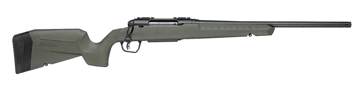 Savage Arms 33119 Axis 2 400 Legend 4+1 20" Matte Black Carbon Steel Threaded Barrel, Drilled & Tapped Receiver, OD Green Fixed w/Pistol Grip Synthetic Stock, Right Hand