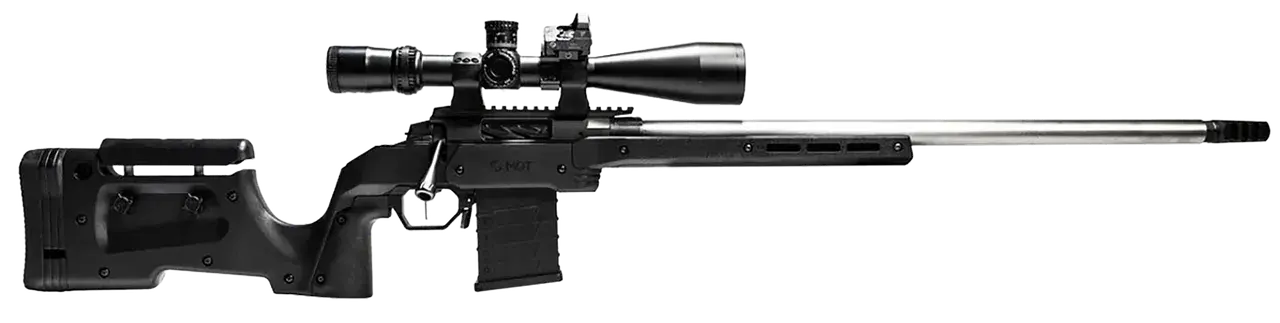 Mdt Sporting Goods Inc 104692BLK XRS Chassis Black Aluminum Core with Polymer Panels, Adj. Cheekrest, M-LOK Forend, Interchangeable Grips, AICS Mag Compatible, Fits Short Action Savage