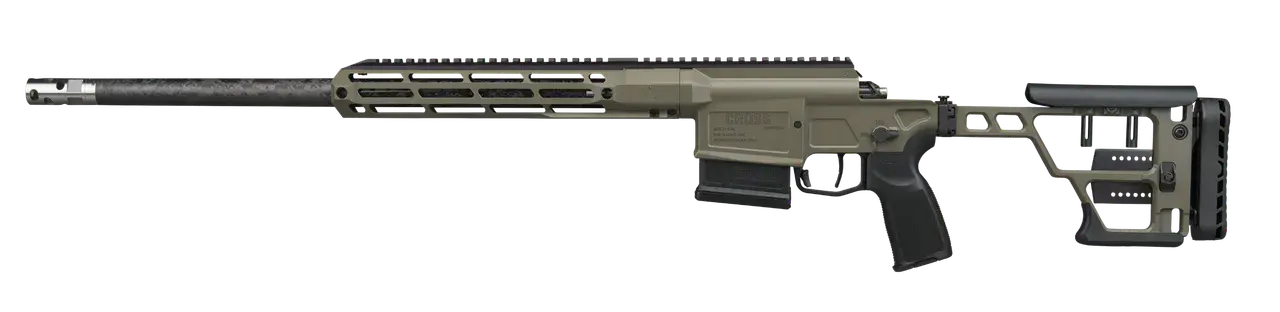 Sig Sauer CROSS-22CM-20B-SAW Cross Sawtooth 22 Creedmoor 5+1 20" Carbon Fiber Proof Research Barrel, Moss Green Cerakote Alloy Receiver w/Picatinny Rail, M-LOK Handguard, Rear Arca Rail, Moss Green Ce