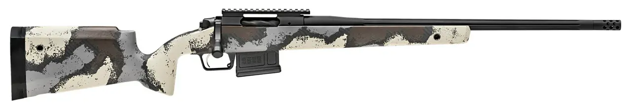 Springfield Armory BAW92265CMD Model 2020 WayPoint 6.5 Creedmoor 5+1 Cap 22" Desert Verde Cerakote Rec/Barrel Ridgeline Camo Carbon Fiber Hybrid Profile with M-LOK Stock Right Hand (Full Size)