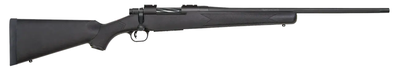 Mossberg 27864 Patriot 308 Win 5+1 22" Fluted Barrel w/Recessed Match Crown, Matte Blued Metal Finish, Spiral-Fluted Bolt, Synthetic Stock, Drop Box Magazine, Adjustable LBA Trigger