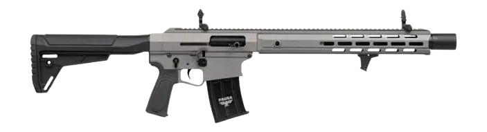 Panzer Arms PAAR12PROGLF AR12 Pro-L Semi-Auto 3" 5+1 18.50" Black Barrel, Tactical Gray Cerakote Aluminum Receiver w/Picatinny Rail, M-LOK Handguards, Gray Synthetic Stock, Black Polymer Grip