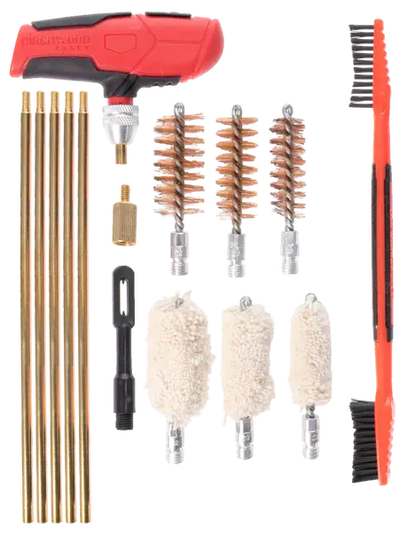 Birchwood Casey SHGCLNKI Shotgun Cleaning Kit 17 Pieces Black/Red