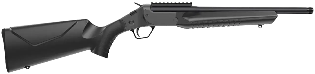 Rossi LWC044MBK LWC 44 Mag 1rd 16.50" Black Oxide Threaded Barrel, Black Picatinny Rail Steel Receiver, Black Fixed Synthetic Stock