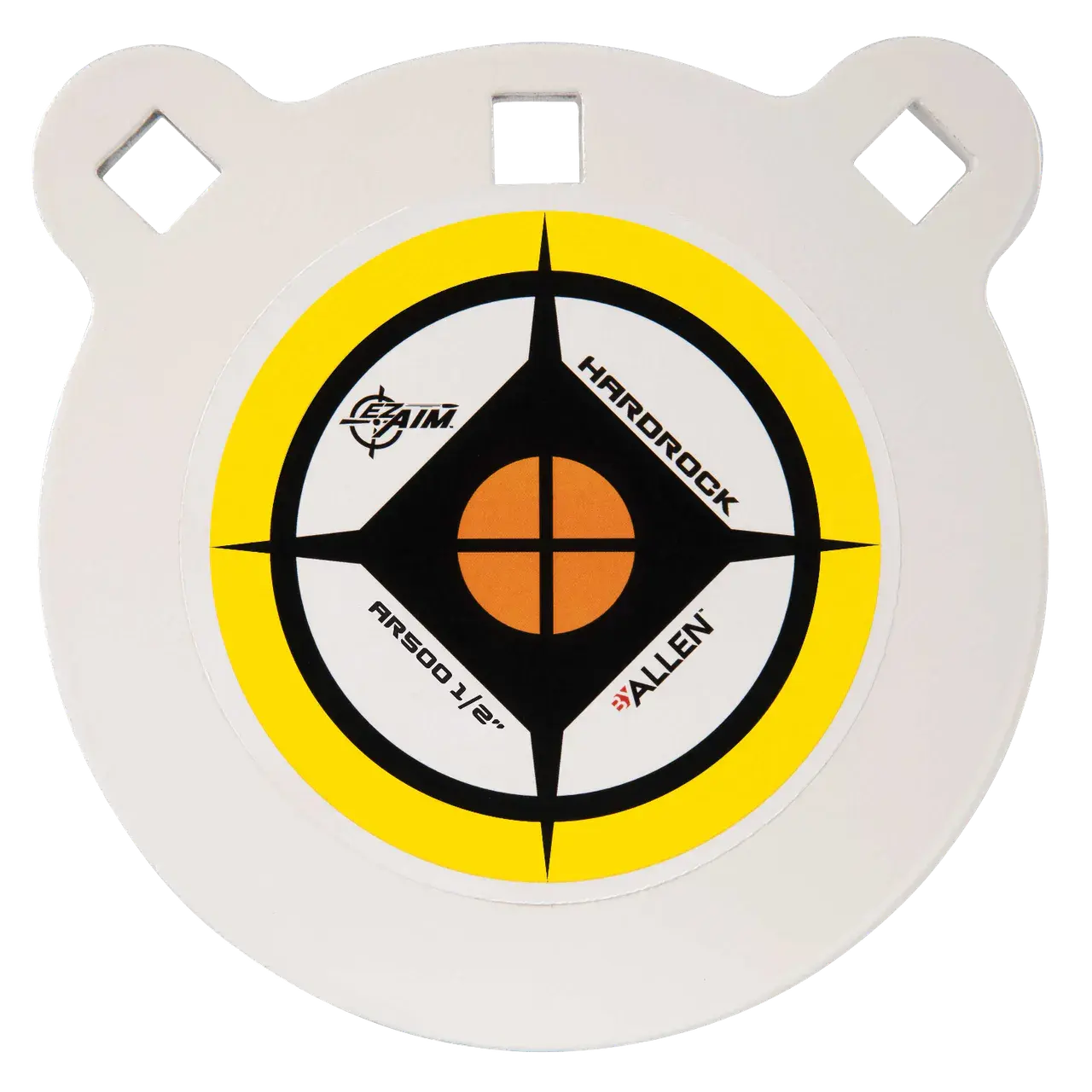 EZ-Aim 15597 Hardrock 6" AR500 Steel Gong Shooting Target .50" Thickness White / Yellow / Black