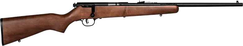 Savage Arms 60702 Mark I G Youth 22 Long/22 Short/22 LR 1rd 19" Black Satin Button Rifled Barrel, Satin Black Drilled & Tapped Carbon Steel Receiver, Satin Brown Fixed Wood Stock, Right Hand