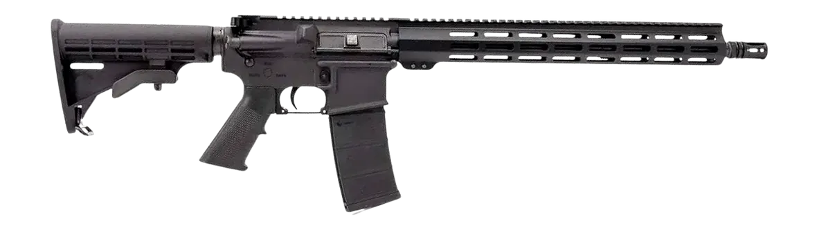 Andro Corp Industries 55616BB ACI-15 Bravo 5.56 NATO 30+1 16" Black Nitride Threaded Barrel, Black Anodized Aluminum Receiver w/Picatinny Rail, M-LOK Handguard, M4 Black Polymer Stock, A2 Grip, Ambide
