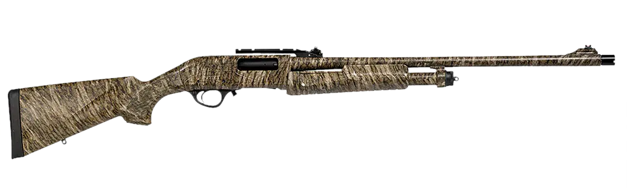Escort HEFH4126TRBL Field Hunter Turkey Full Size 410 Gauge Pump 3" 4+1 26" Mossy Oak Bottomland Steel Barrel, Grooved Aluminum Receiver, Fixed Mossy Oak Bottomland Synthetic Stock, Right Hand