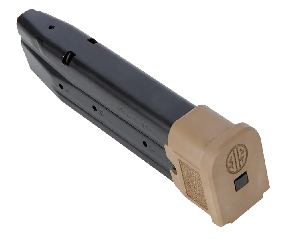Sig Sauer MAGMODF921COY P320 21rd 9mm Luger Extended For Sig P320/M17/M18 Black Coyote Steel