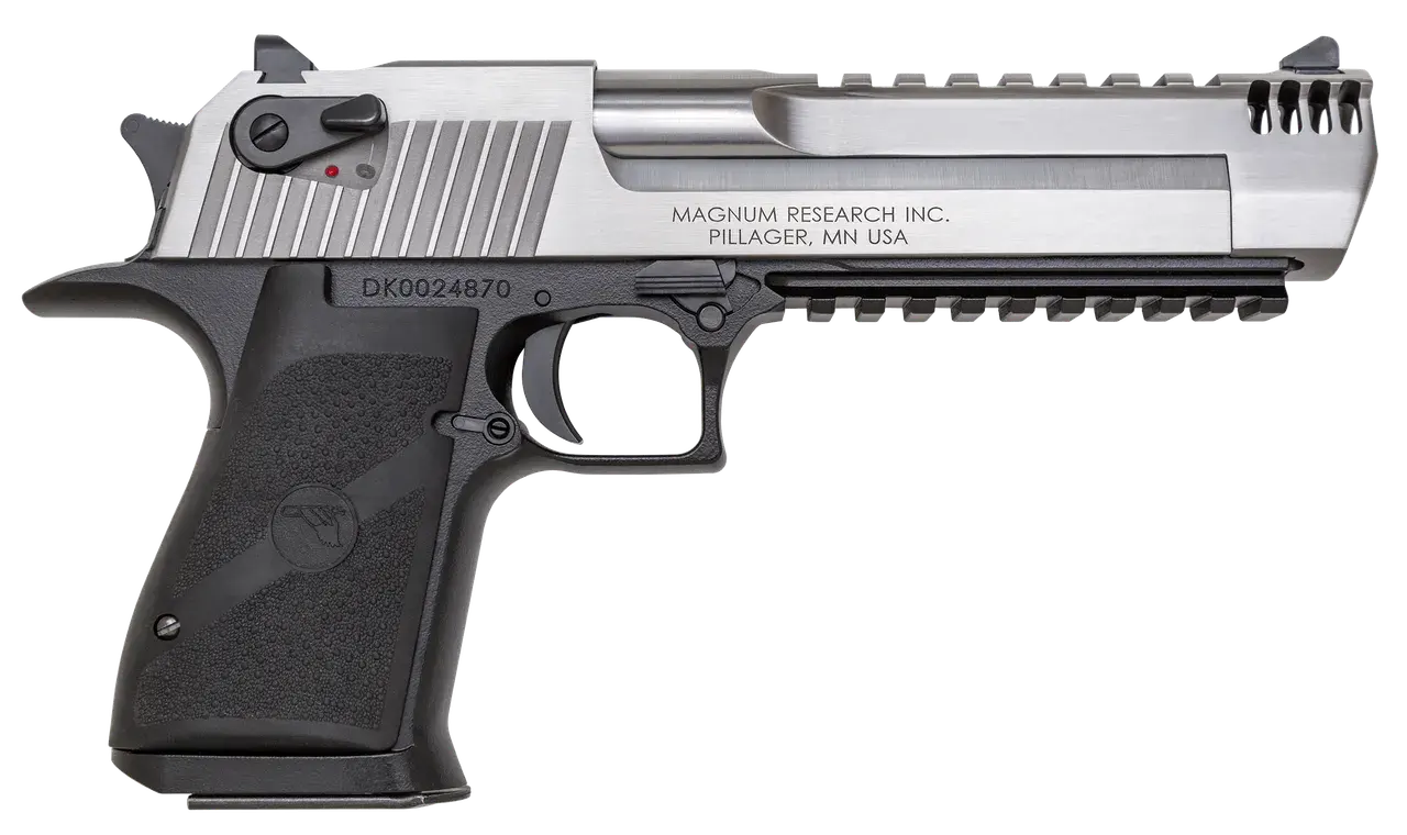 Magnum Research DE357ASIMB Desert Eagle Mark XIX L6 357 Mag 6" 9+1 Black Hardcoat Anodized Aluminum Frame Stainless Steel Slide Black Polymer Grip