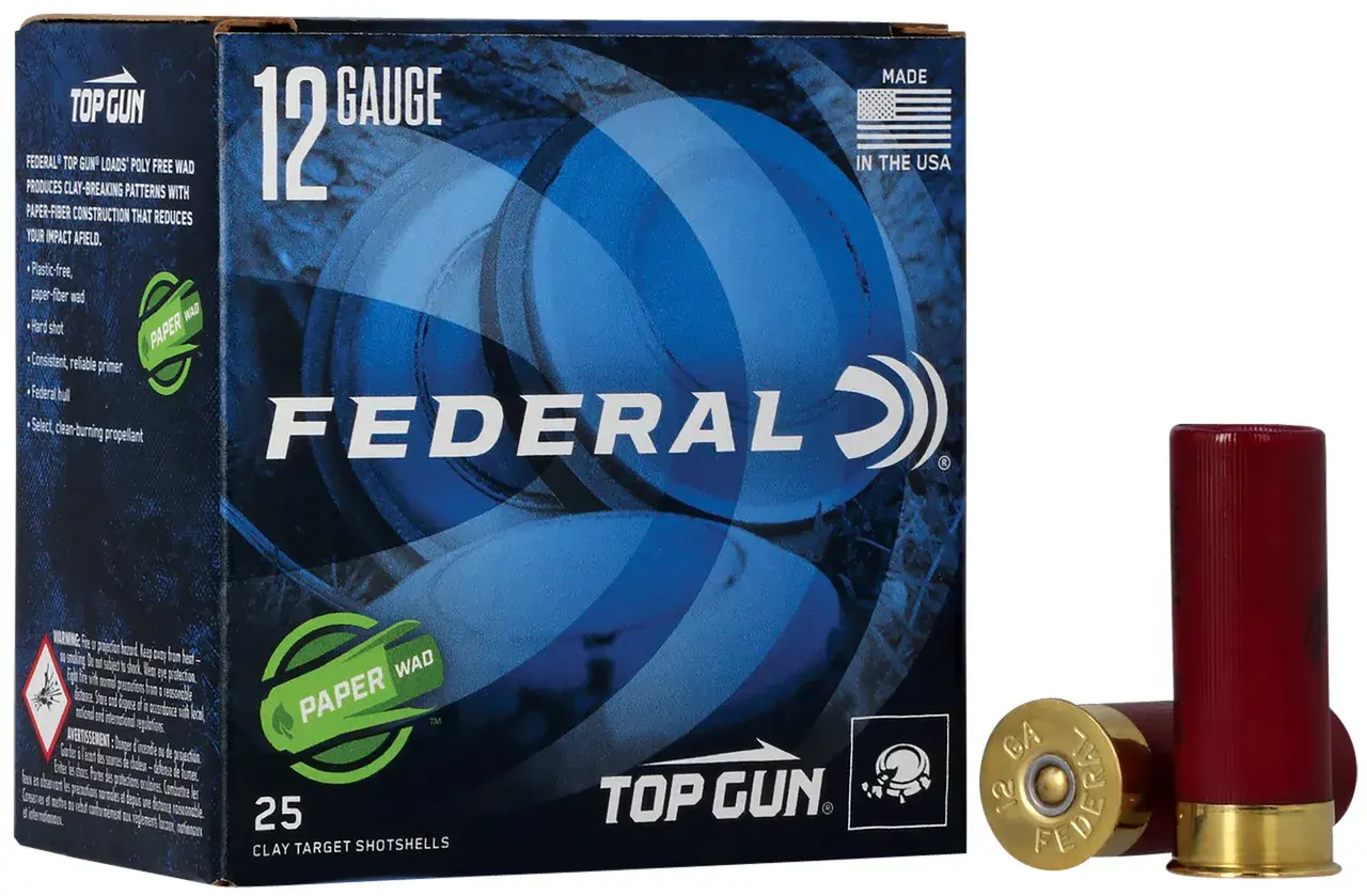 Federal GMT12178 Premium Paper Wad 12Gauge 2.75" 1oz 8Shot 25 Per Box/10 Case