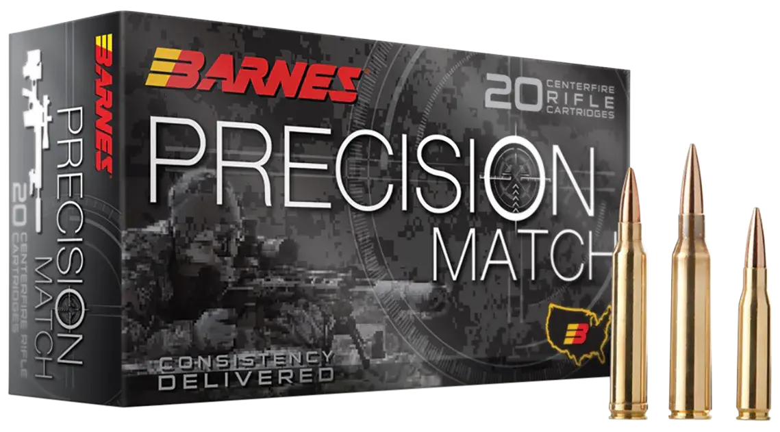 Barnes Bullets 30831 Precision Match 6.5Grendel 120gr Open Tip Match Boat Tail 20 Per Box/10 Case