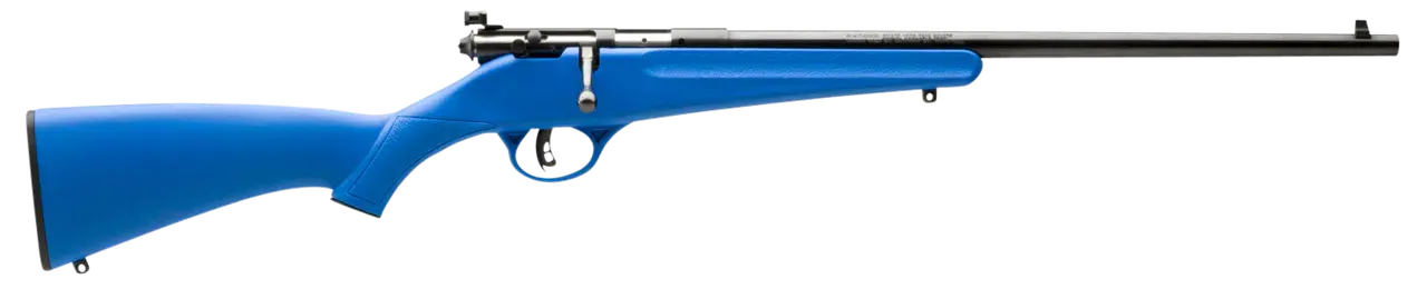 Savage Arms 13785 Rascal Youth 22 LR 1rd 16.13" Matte Black Sporter Barrel, Matte Black Carbon Steel Receiver, Blue Fixed Synthetic Stock, Right Hand