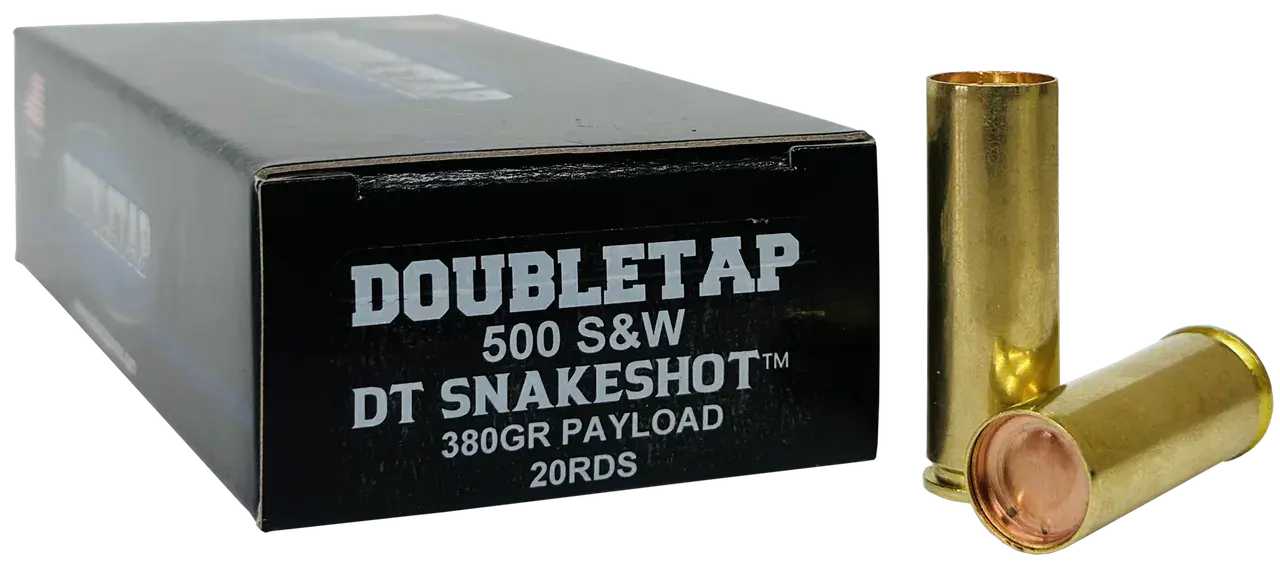 DoubleTap Ammunition 500SWSS2 Snake Shot 500S&W Mag 380gr 20 Per Box/25 Case