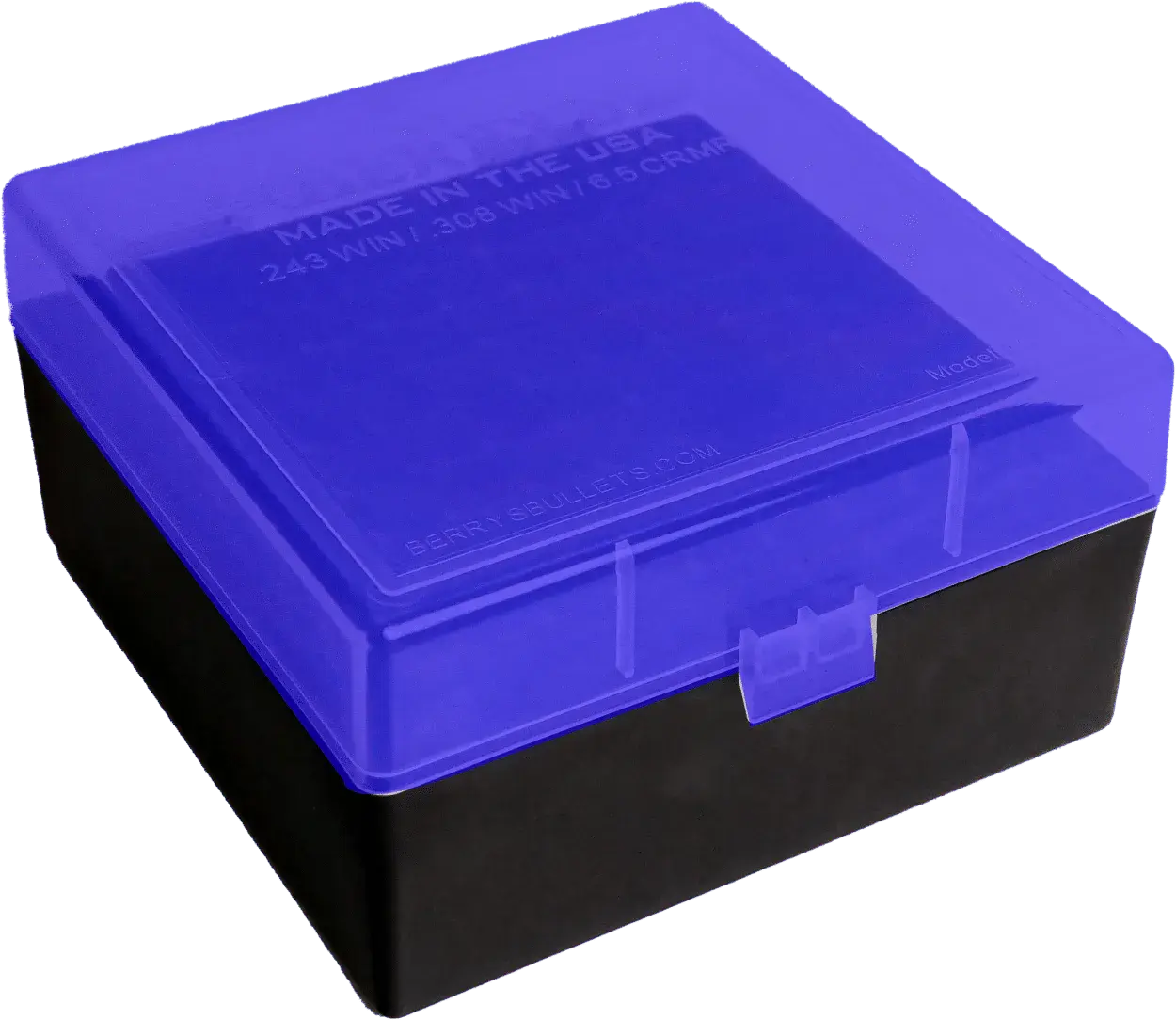 Berry's 87439 Ammo Box Blue/Black Polypropylene 100rd