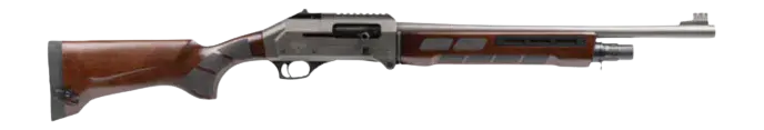 Panzer Arms PAFS1PROFSGREW FS1 Pro 12 Gauge Semi-Auto 3" 4+1 20" Black Shrouded Barrel, Disruptive Gray Cerakote Aluminum Receiver w/Picatinny Rail, Fixed Walnut Stock, Right Hand