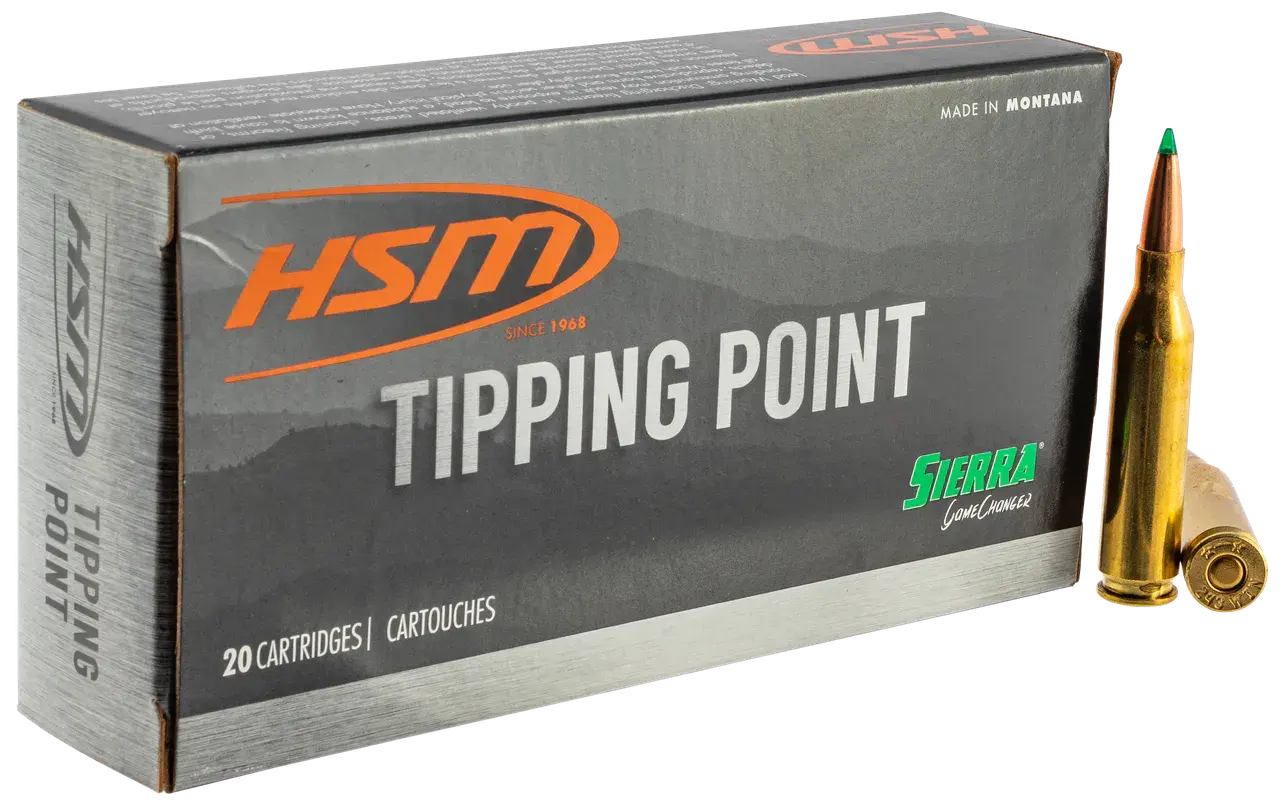 HSM 65CREEDMOOR8N Tipping Point Super Shock Tip 6.5 Creedmoor 140 gr 20 Per Box/ 25 Case