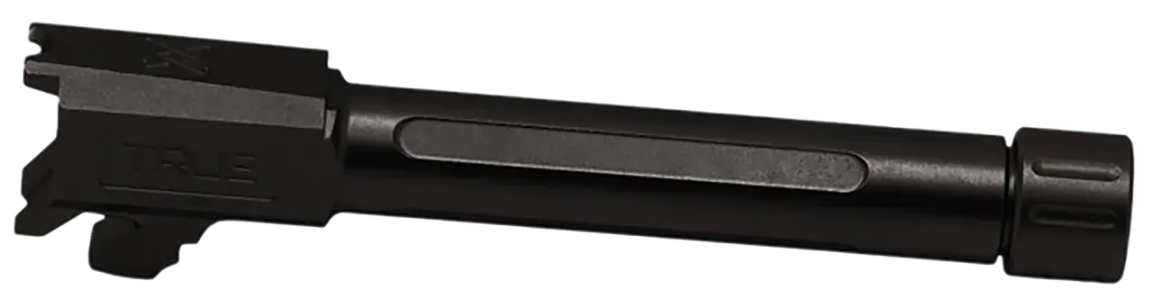 True Precision Inc TPSHCPBXTBL Springfield 9mm Luger 3.70" Threaded Black Nitride Stainless Steel, Fits Springfield Hellcat Pro
