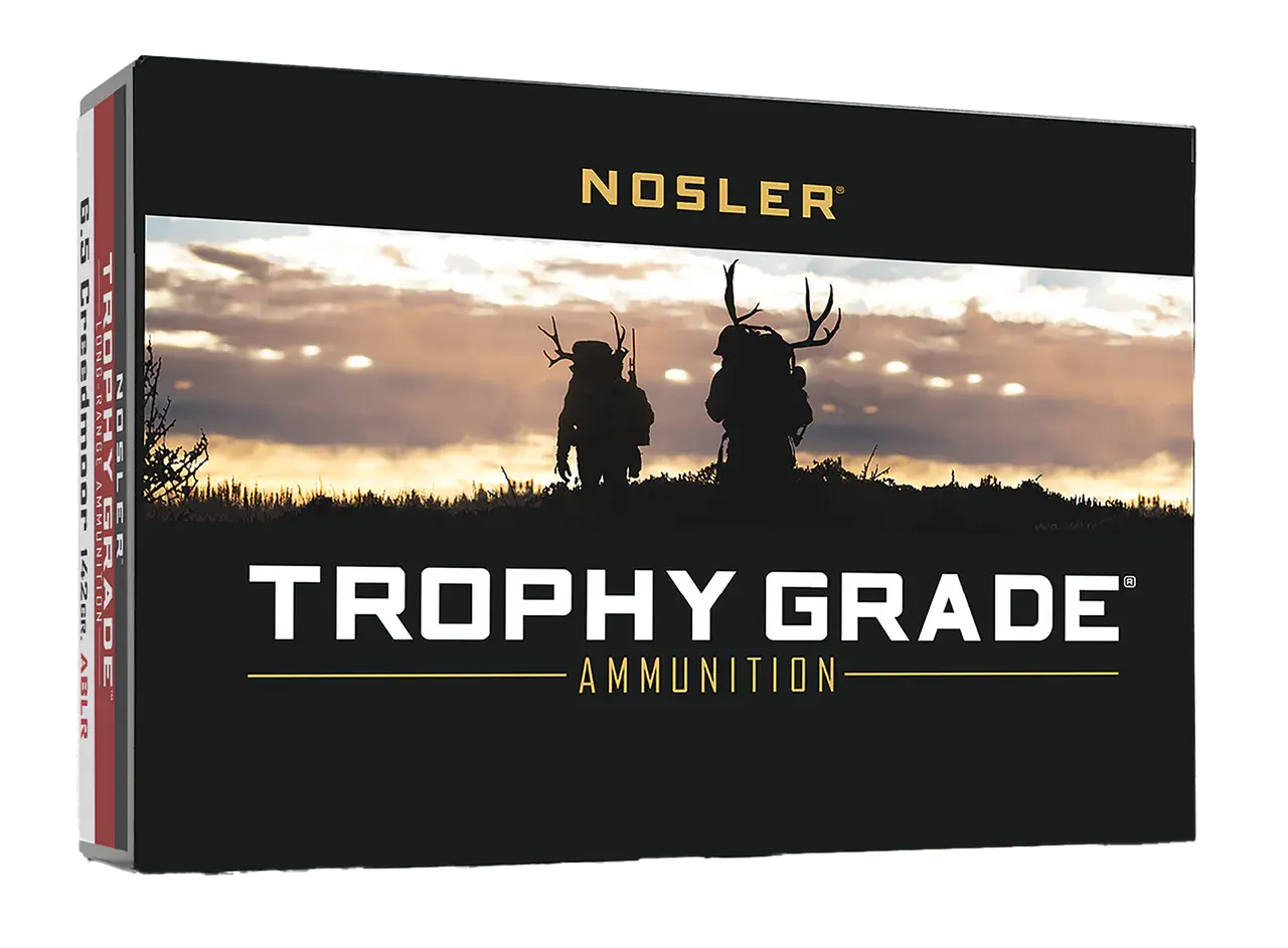 Nosler 60105 Trophy Grade Long-Range 6.5Creedmoor 142gr Nosler Spitzer AccuBond Long Range 20 Per Box/10 Case