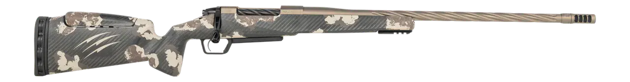 Fierce Firearms RIVSSX22CM22BDS Twisted Rival XP 2.0 22 Creedmoor 3+1 22" Smoked Bronze Cerakote Spiral Fluted Threaded Barrel, Stainless Steel Drilled & Tapped Receiver, Arca Rail Forend, Desert Shad