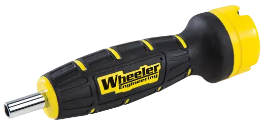 Wheeler 4001001 F.A.T. Digital Wrench Black/Yellow Universal Firearm 12 Pieces Features Digital LCD