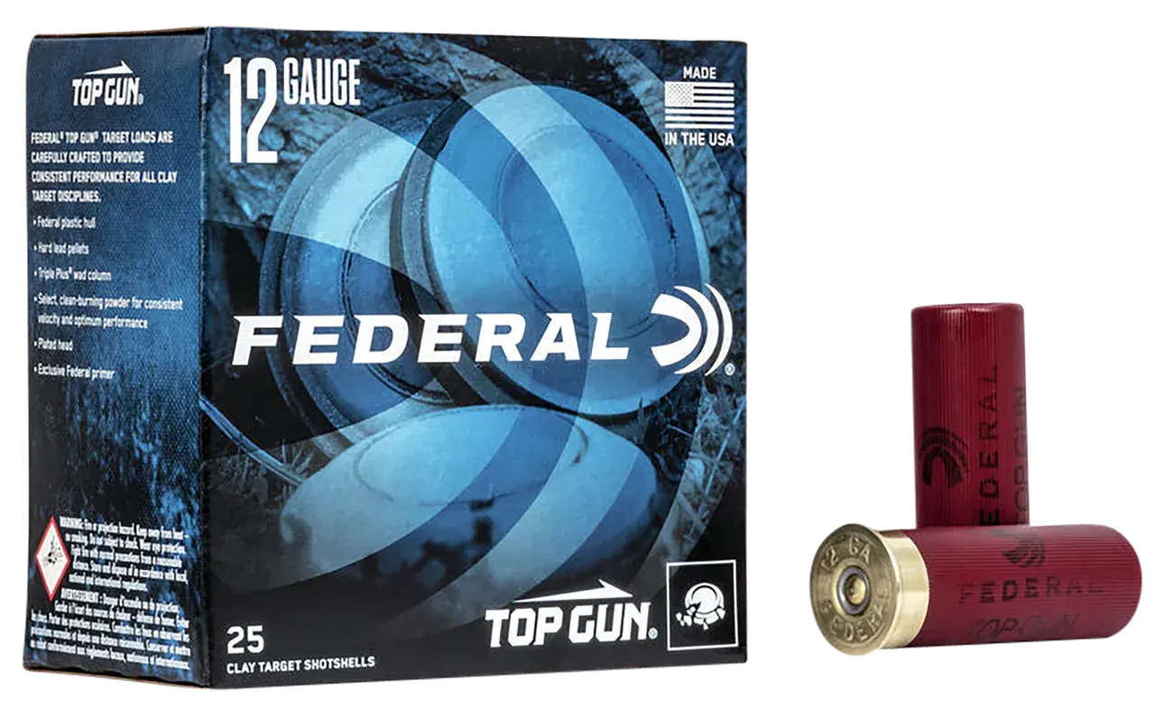 Federal TGL128 Top Gun 12Gauge 2.75" 1 1/8oz 8Shot 25 Per Box/10 Case