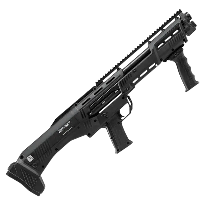 Standard Mfg DP12 DP-12 12 Gauge Pump 3" 14+2 18.88" Black Double Barrel, Black Picatinny Rail Aluminum Receiver, Picatinny Handguard, Black Synthetic Stock