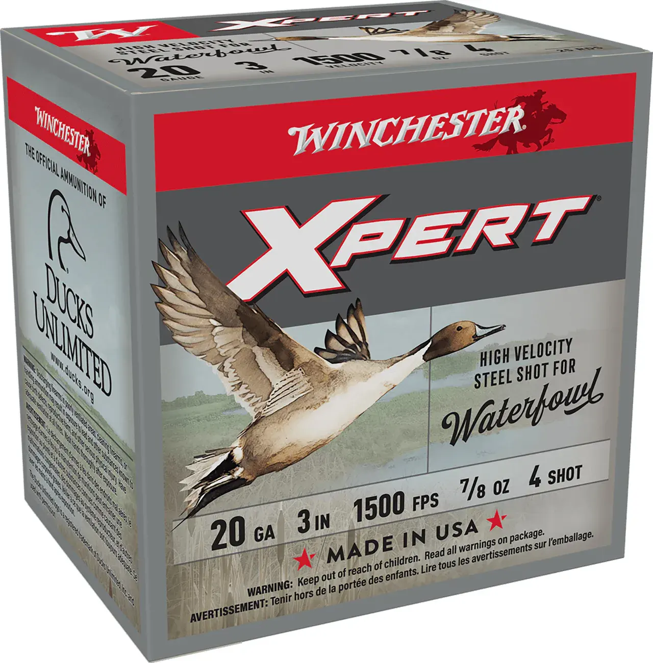 Winchester Ammo WEX2034 Super X Xpert High Velocity 20Gauge 3" 7/8oz 4Shot 25 Per Box/10 Case