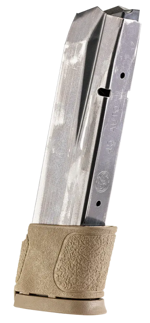 Smith & Wesson 194770000 M&P 14rd 45ACP Brown Floor Plate Steel