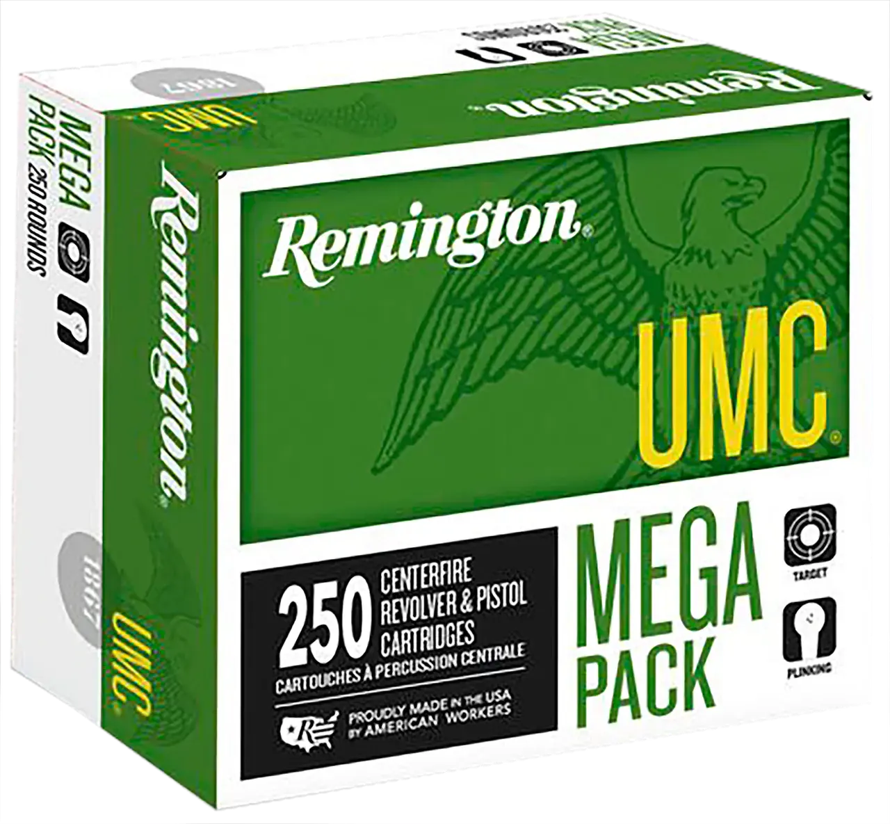 Remington Ammunition 23779 UMC Mega Pack 40S&W 180gr Full Metal Jacket 250 Per Box/4 Case