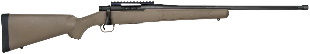 Mossberg 27874 Patriot Predator Full Size 308 Win 5+1, 22" Matte Blued Fluted/Steel Threaded Barrel, Matte Blued Steel Receiver, Flat Dark Earth Fixed Stock, Right Hand