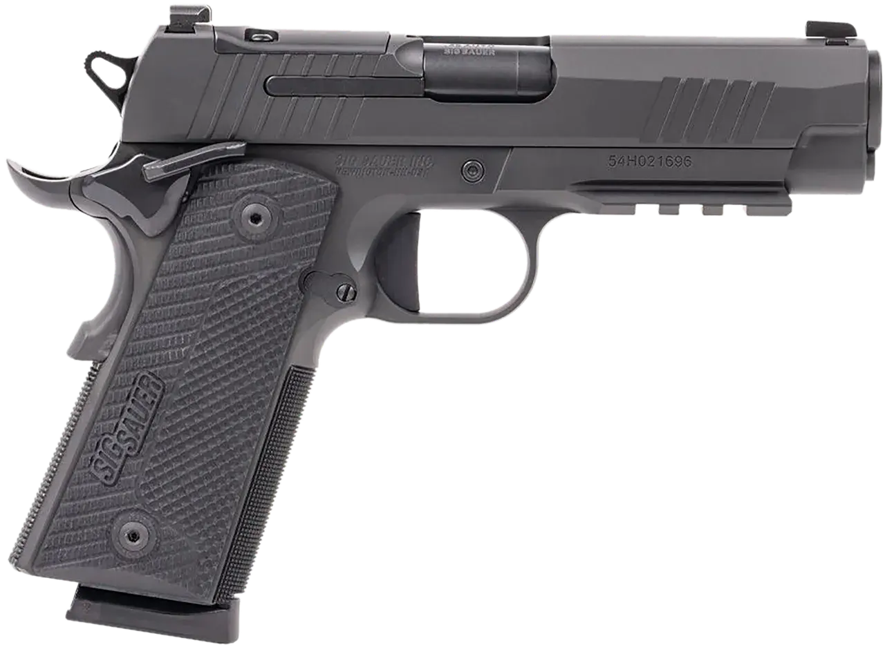 Sig Sauer 1911XCA45BXR3 1911 XCarry 45 ACP 8rd 4.25" Black DLC Black DLC Optic Ready Stainless Steel Slide Black DLC Black G10 Grip