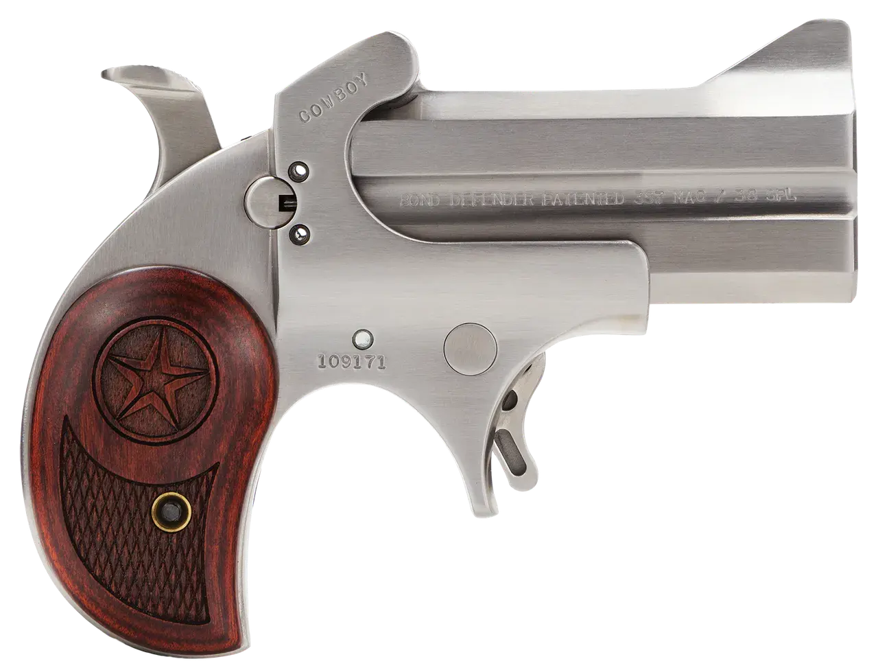 Bond Arms BACD Cowboy Original 38 Special/357 Mag 2rd Shot 3" Rosewood Grips