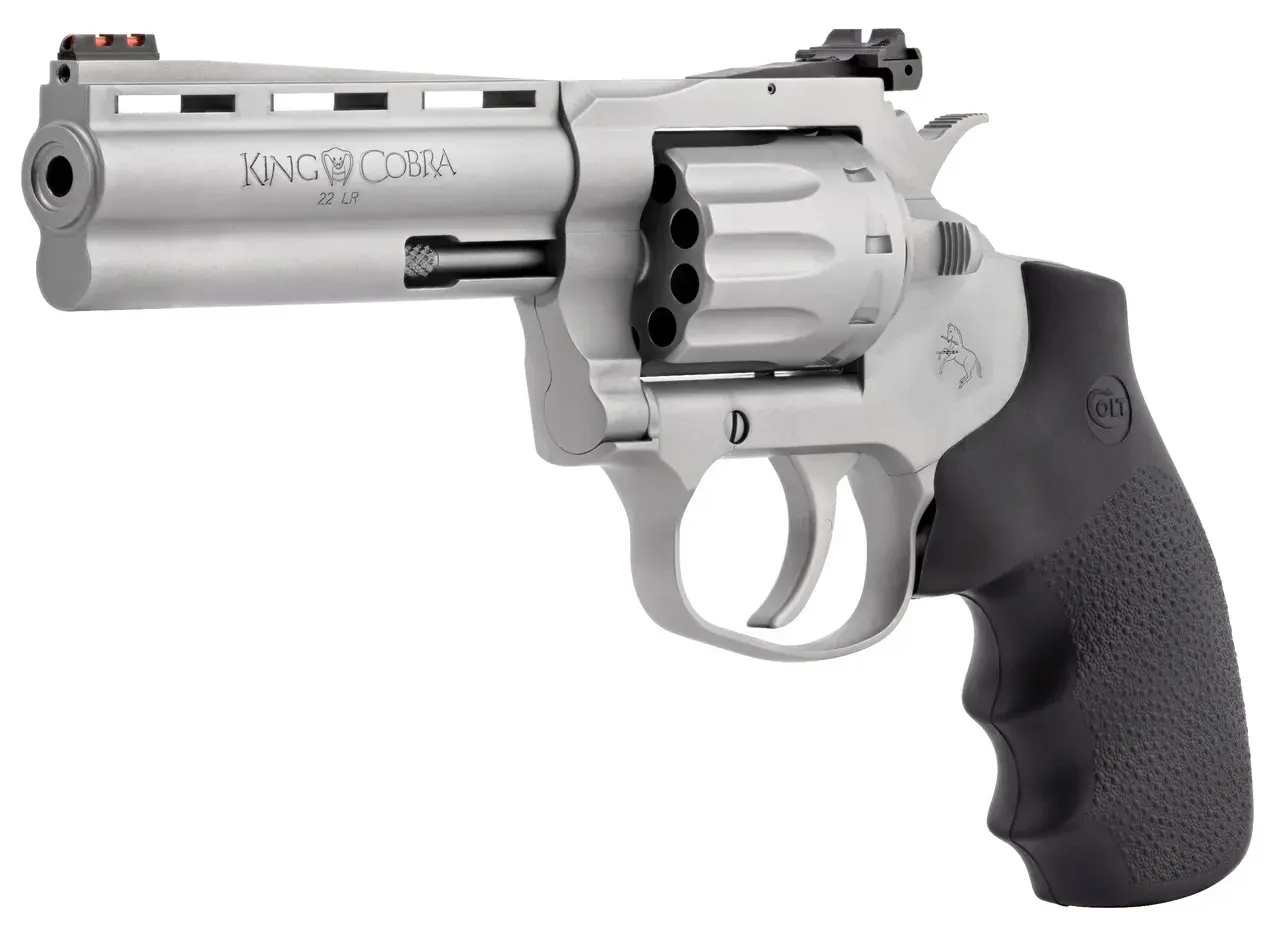 CLT KING COBRA 22LR 4.25 MATTE SS HOGUE 10RD