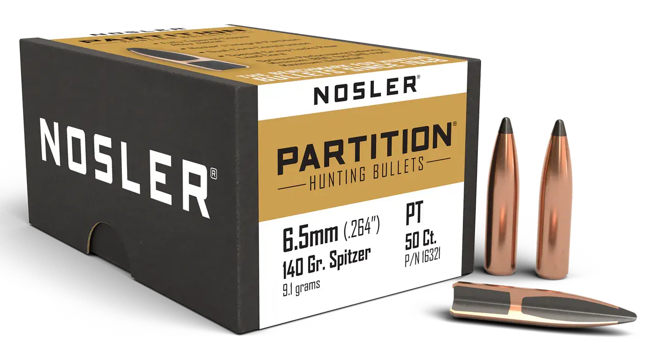 Nosler 16321 Partition 6.5Creedmoor 140gr Spitzer 50/Box