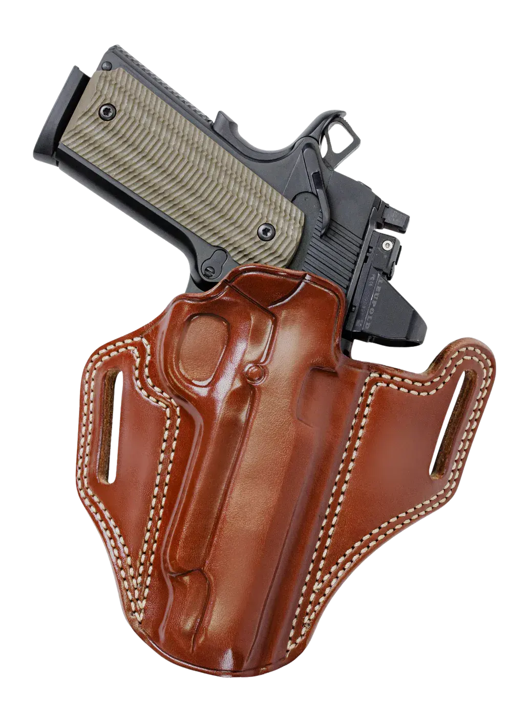 GALCO CM2-212R 1911 W/WO RED DOT TAN