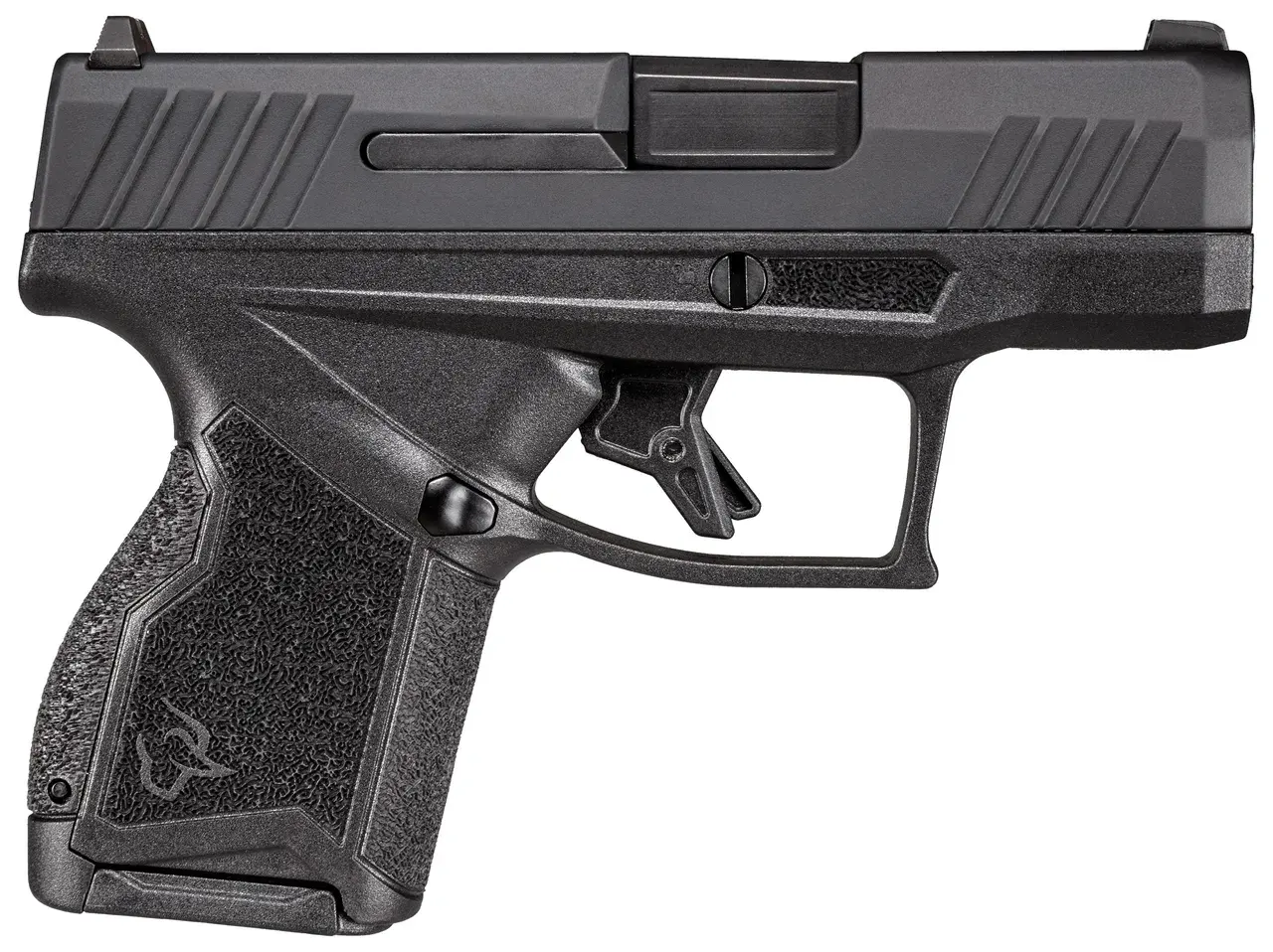 Taurus 1GX4M93110 GX4 Micro-Compact 9mm Luger 10+1 3.06" Satin Black DLC Barrel, Black Nitride Serrated Slide, Matte Stainless Steel Frame, Black Polymer w/Interchangeable Backstrap Grip Right Hand