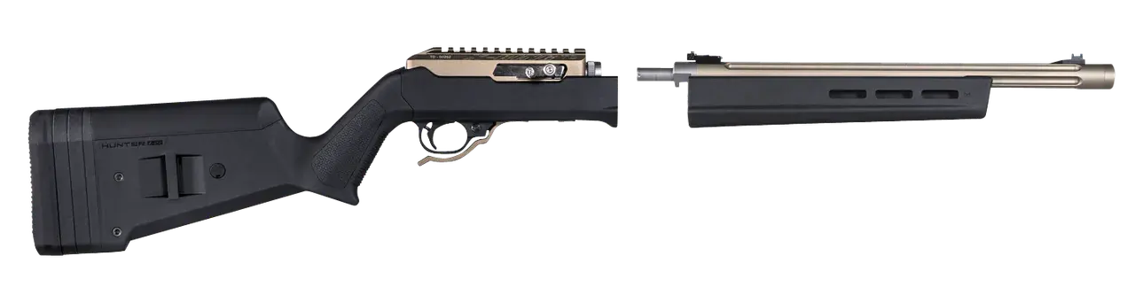 Magpul MAG760-BLK Hunter X-22 Stock Fixed Adjustable Comb Black Synthetic for Ruger 10/22 Takedown