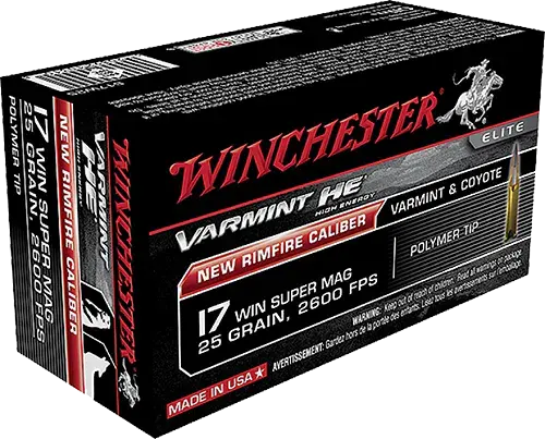 Winchester Ammo S17W25 Varmint HE 17WSM 25gr Polymer Tip 50 Per Box/10 Case