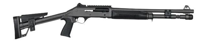 Panzer Arms PAM4TSDSFSS M4 Semi-Auto 3" 5+1 18.50" Tactical Barrel, Gray Tactical Gray Aluminum Receiver w/Picatinny Rail, Black Skeleton Synthetic Stock & Grip