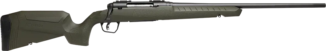 Savage Arms 32043 Axis 2 350 Legend 4+1 18" Matte Black Sporter Barrel, Matte Black Drilled & Tapped Steel Receiver, Fixed Green Synthetic Stock, Right Hand