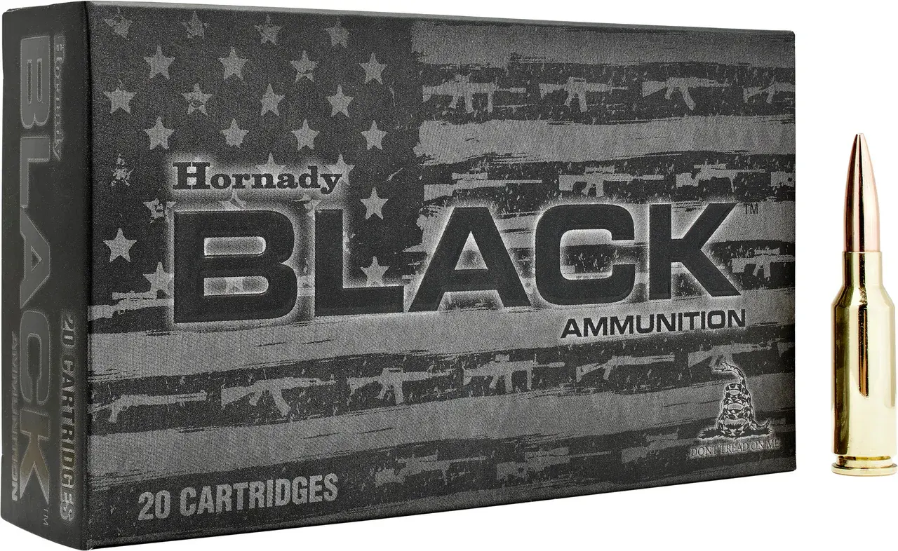 Hornady 81604 Black 6mmARC 105gr Boat Tail Hollow Point 20 Per Box/10 Case