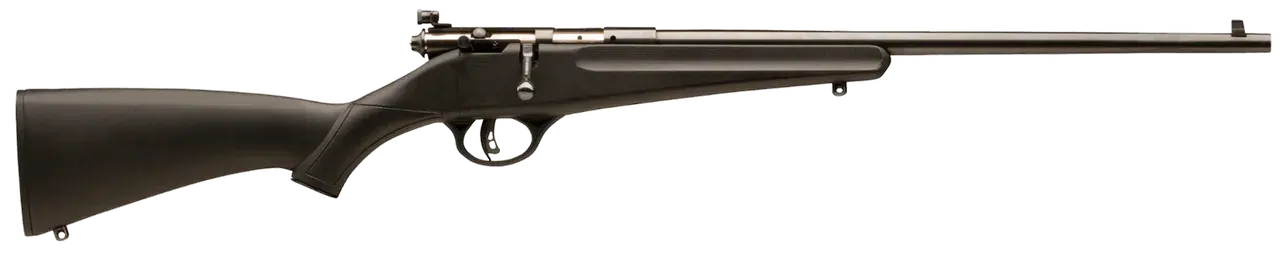 Savage Arms 13775 Rascal Youth 22 LR 1rd 16.13" Matte Black Sporter Barrel, Matte Black Carbon Steel Receiver, Black Fixed Synthetic Stock, Right Hand